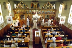 Orosz Atanáz megyéspüspök Sajóvámoson 